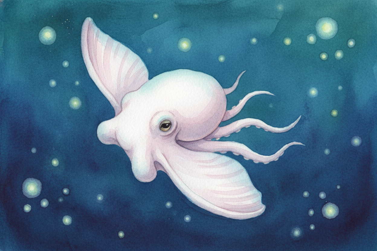 And new species are still being discovered all the time. In 2023, scientists found a **ghostly white octopus** brooding 