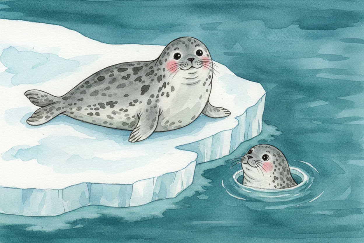 The ocean around ++Antarctica++ is full of life. Seals haul themselves onto the ice to rest and birth their pups. ++Wedd