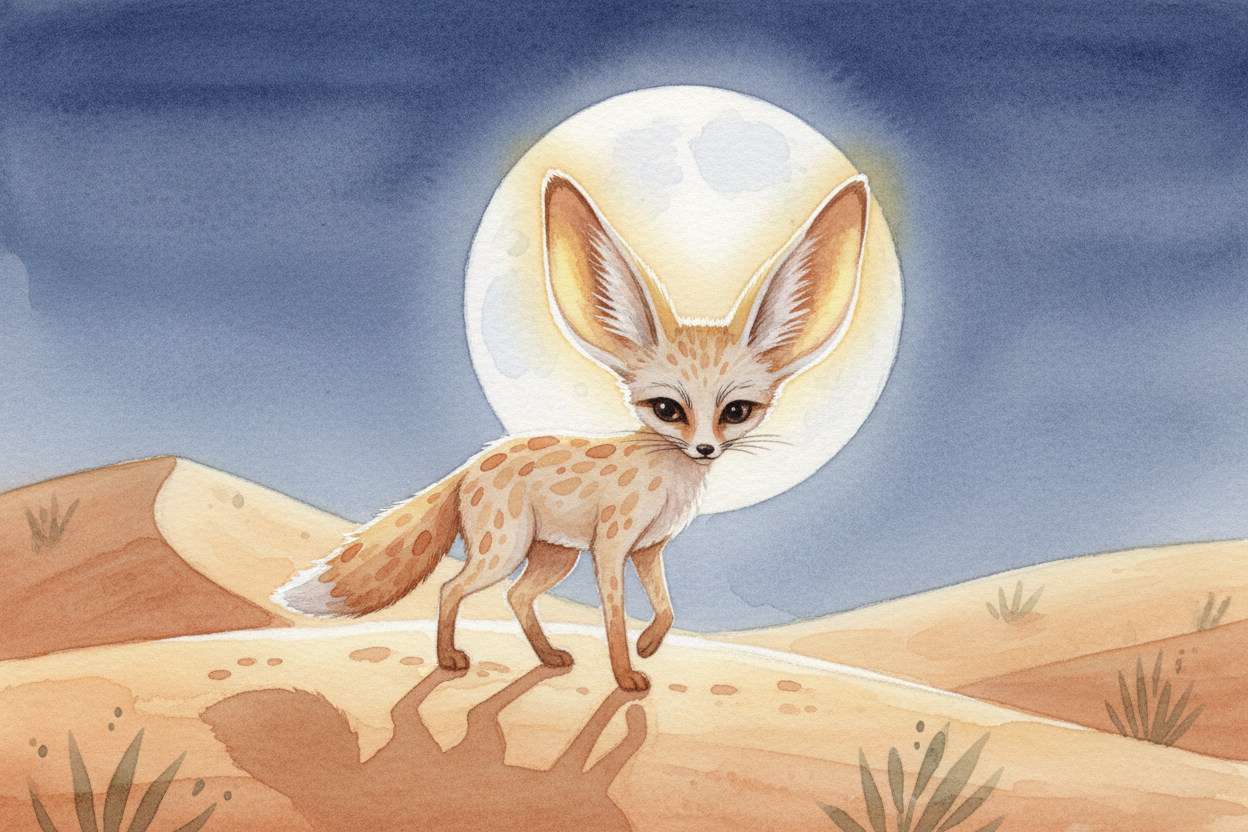 The fennec fox has ~~ears bigger than your hand~~. Giant ears aren't just for hearing — they're **radiators**. *Blood fl
