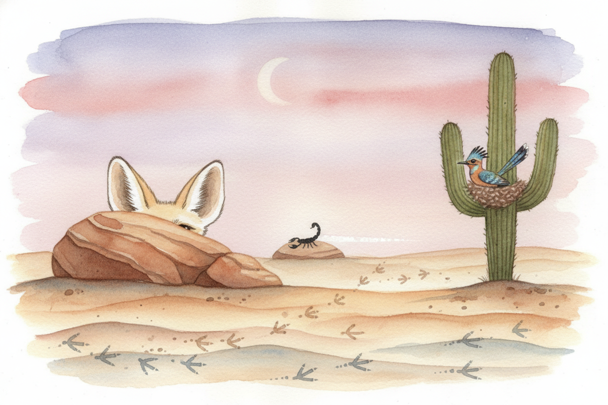 ~~So the desert isn't empty at all.~~ It's a **hidden neighborhood** where everyone has *their own clever way of survivi