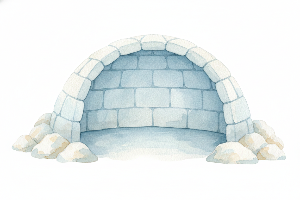 There is one catch. All that outward push at the base wants to spread the walls apart, **like trying to balance on a bea