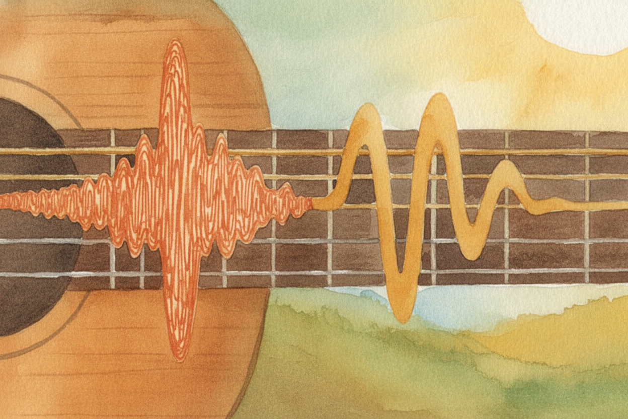 ~~Here's the secret:~~ **a high note is just a fast vibration**. **A low note is a slow vibration**. That's it. When a s