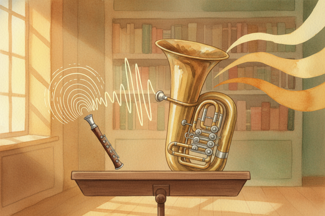~~So the next time~~ you hear a piccolo squeak or a tuba rumble, remember: you're not hearing "high" and "low" like heig