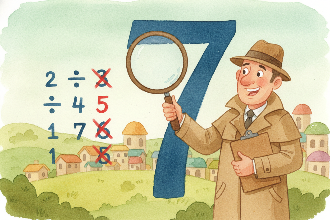 ~~Here's the rule:~~ a prime number can **only be divided evenly by 1 and itself**. _Nothing else fits._ So when you tes
