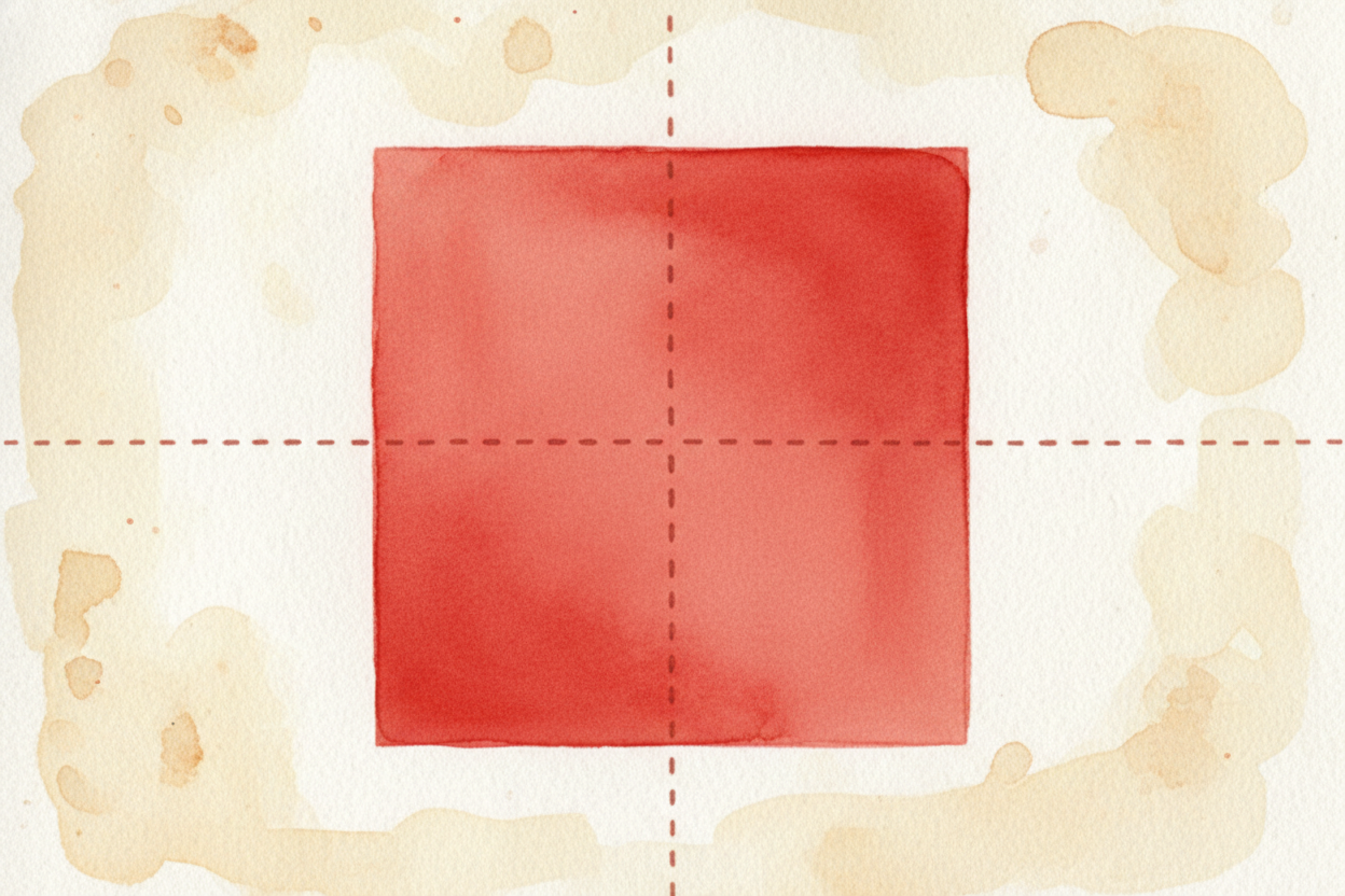 Some shapes have more than one axis. ~~A square?~~ You can fold it **four ways** and it still matches — straight down th