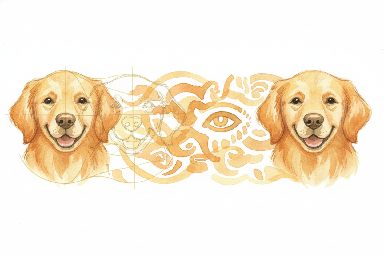 When you ask your phone ~~"What kind of dog is this?"~~ the *photo turns into numbers*, and those numbers flow through t
