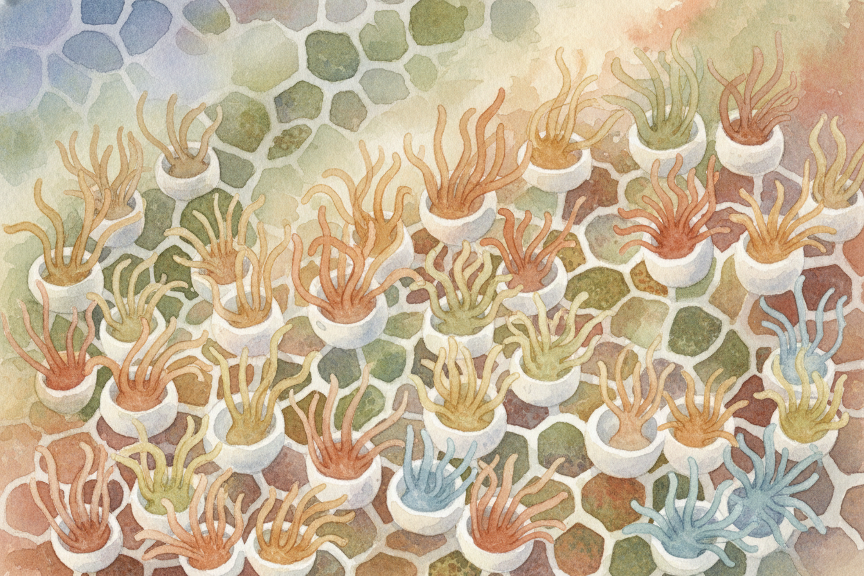 ~~Here's the first surprise:~~ coral isn't a plant. It's an animal—**thousands of tiny animals** called polyps, actually