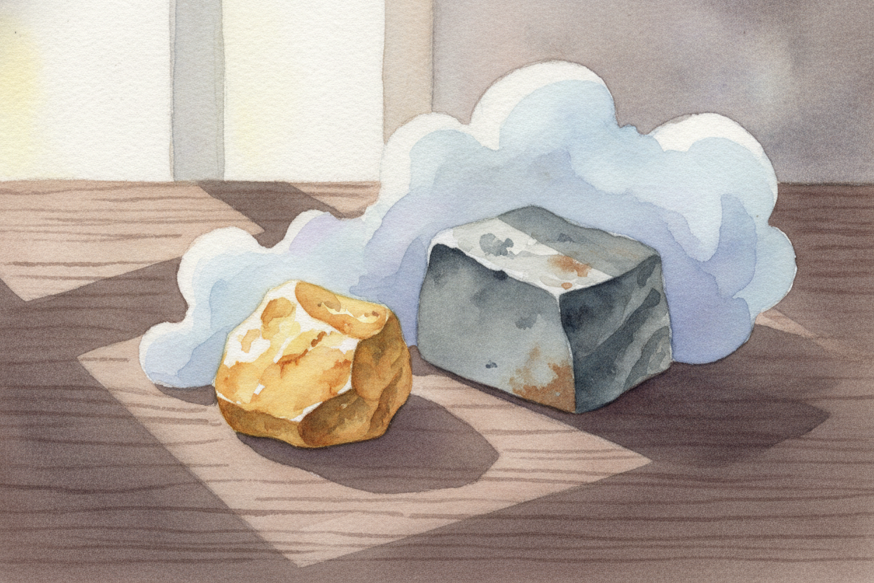 Gold, iron, and oxygen sit in the same world, but they couldn't be more different. **One is a heavy yellow treasure**. *