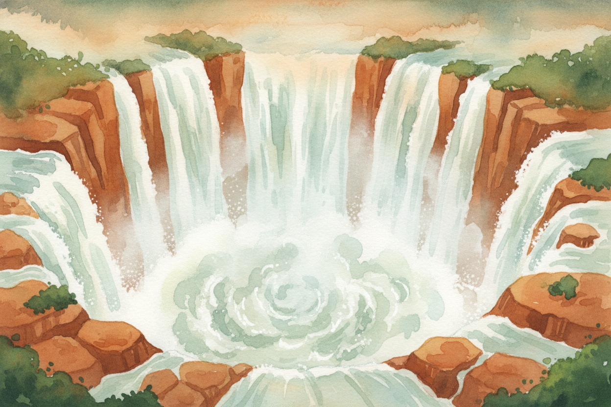 The star of the show is the ++Devil's Throat++ — a U-shaped chasm where **14 separate falls converge** and plunge *269 f
