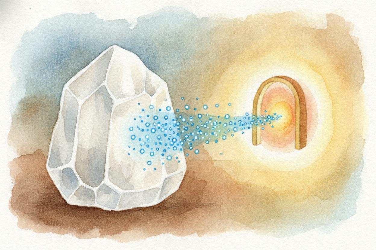 Salty is the **simplest knock**. Table salt is made of sodium, and sodium is a little particle that carries an electric 