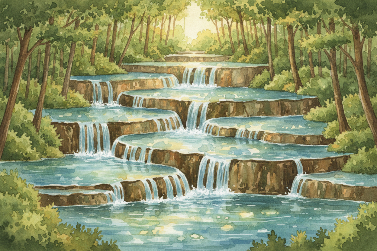++Croatia++ has a secret: **sixteen lakes connected by waterfalls**, stacked like steps in a forest. The water glows tur