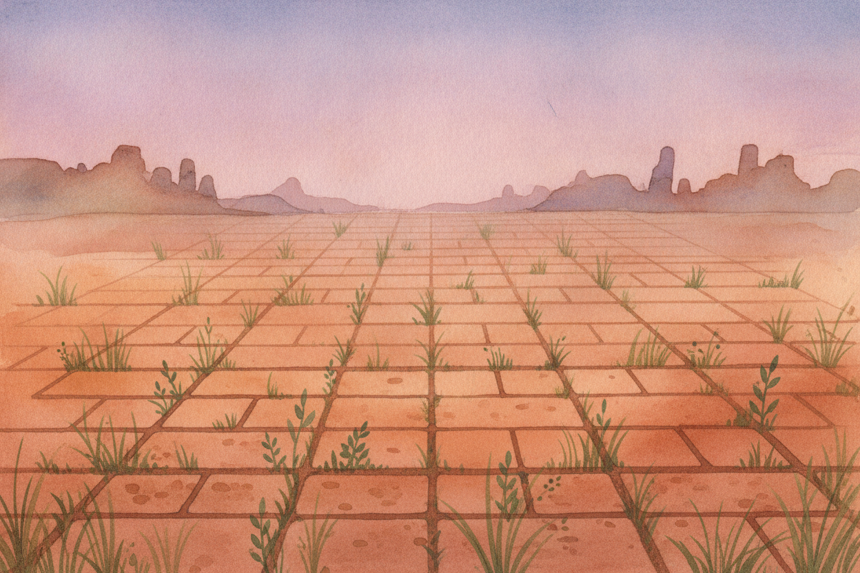 After many centuries, the great cities slowly emptied — perhaps the rivers shifted, perhaps the climate dried, perhaps p