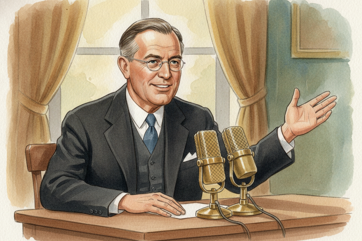 The man behind it was ++President Franklin D. Roosevelt++, who took office in 1933. People called him ++FDR++. He promis