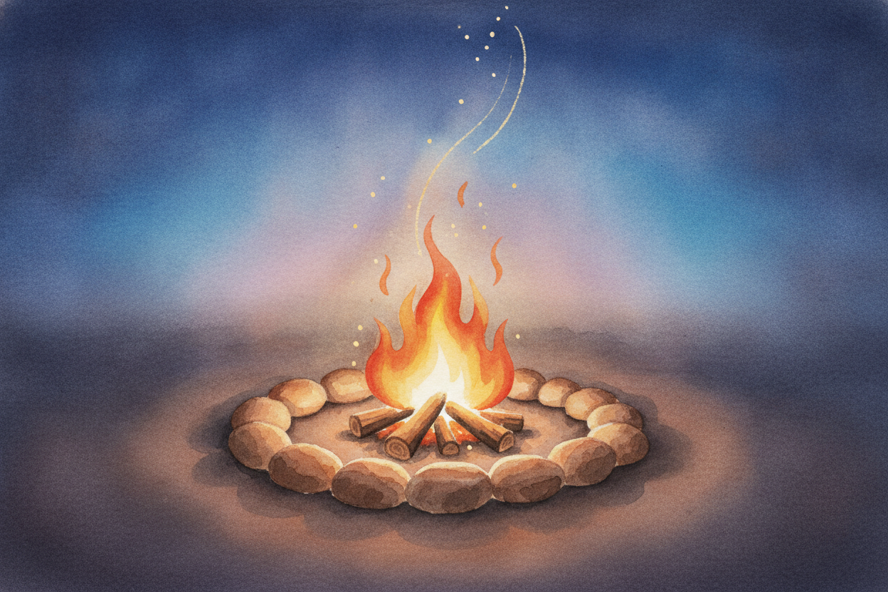 ~~Then came fire~~ — or rather, learning to control it. Fire cooked food, which made it easier to eat and digest. It **p
