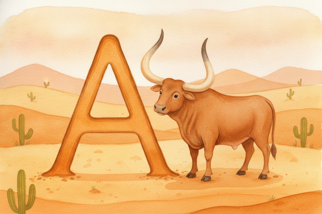Look at the letter A. ~~Flip it upside down.~~ See that little triangle with two legs poking out? That's not a coinciden