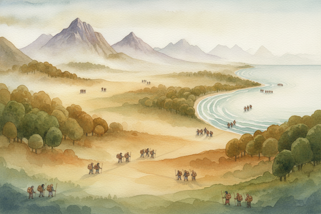 And then, ~~humans got itchy feet~~. Groups began walking out of Africa to explore the whole planet. Over **tens of thou