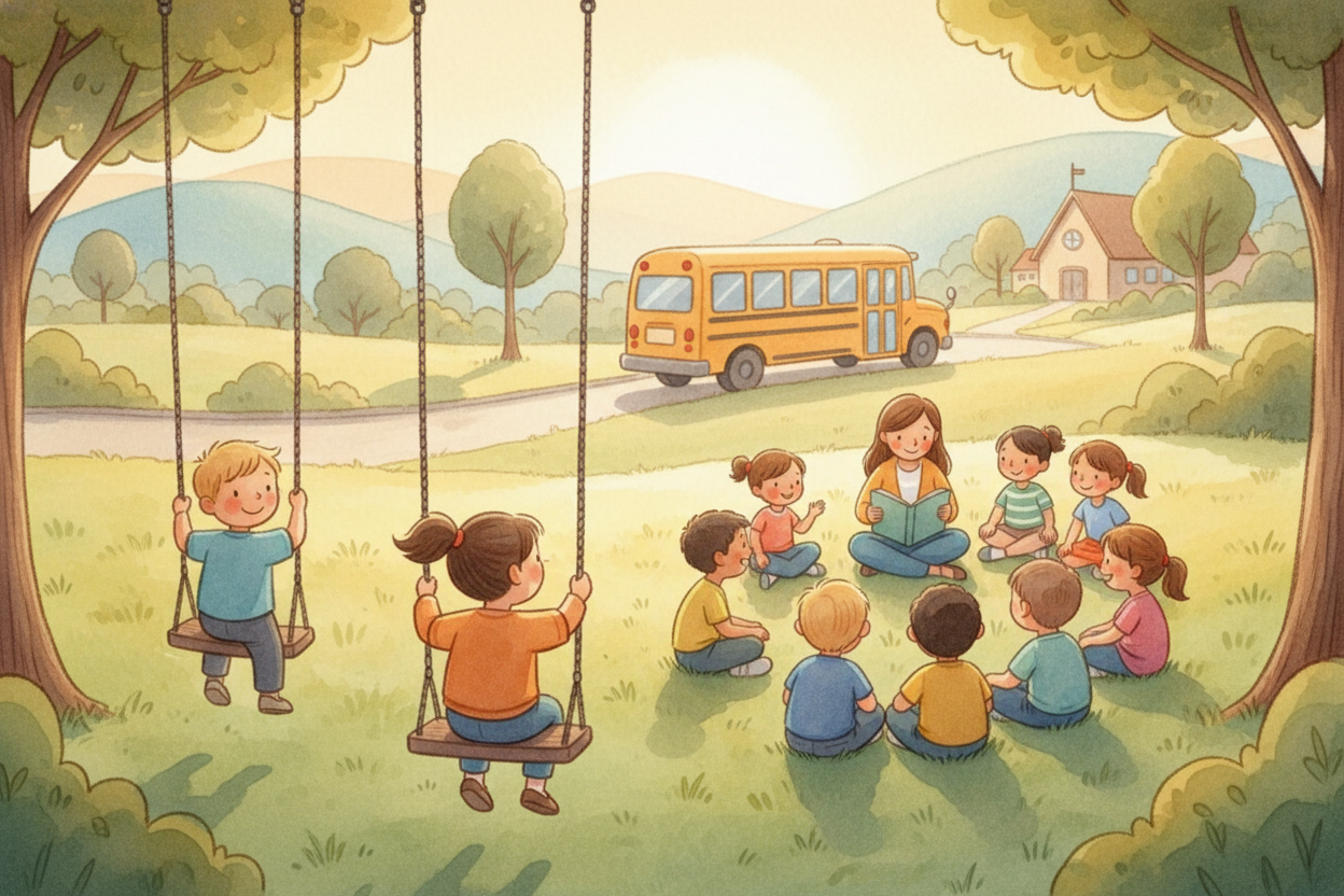 ~~First stop:~~ schools. A big chunk of tax money pays for teachers, books, buses, playgrounds, and the janitor who mops