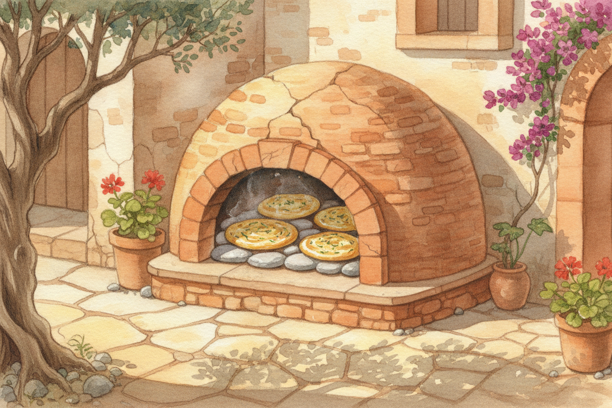 Start with the plainest idea in the world: **flat bread**. People all around the ancient Mediterranean baked flat rounds
