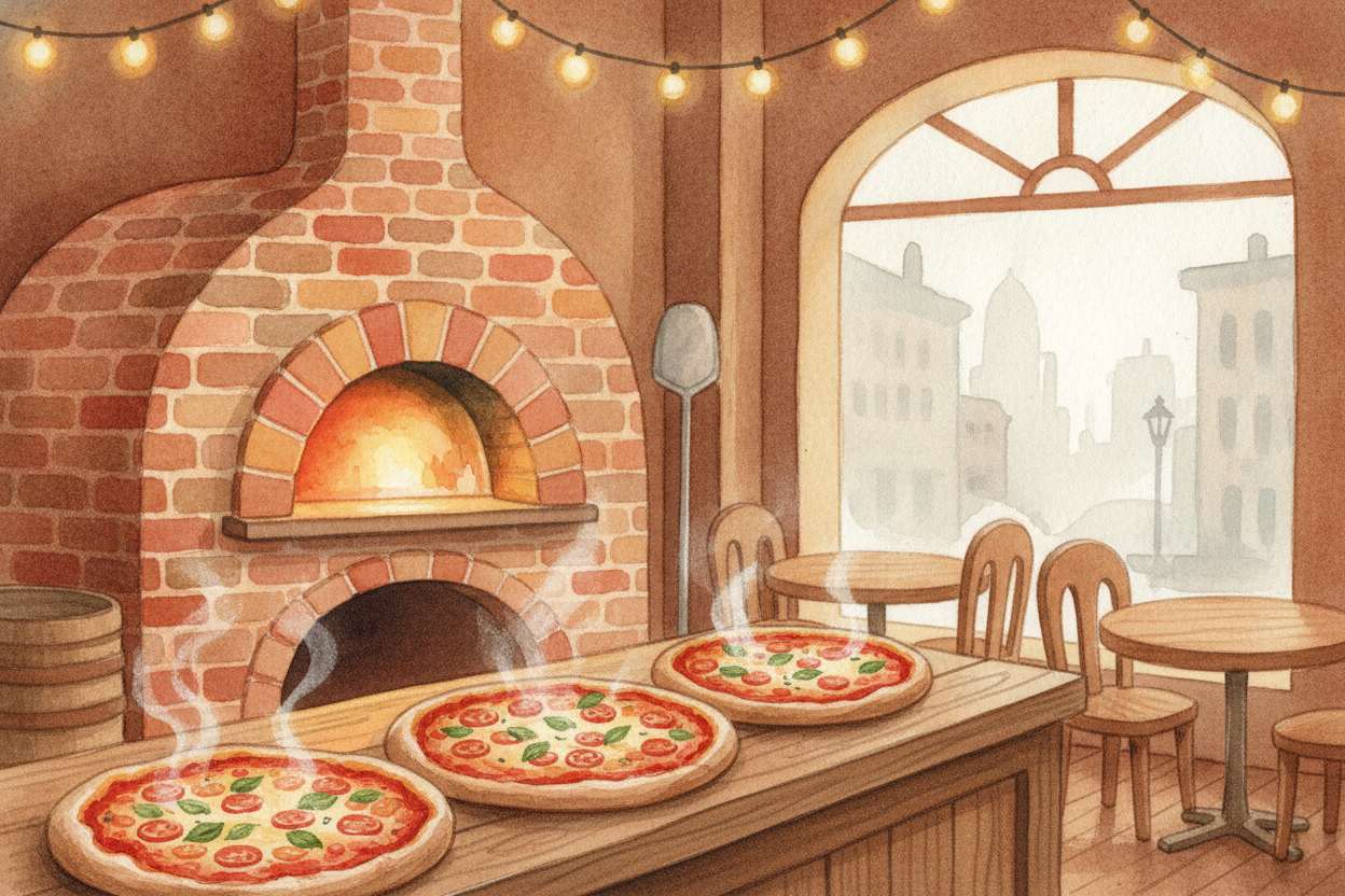 ~~Then pizza got a passport.~~ Italians who moved to America in the early 1900s brought their recipes with them. Pizzeri