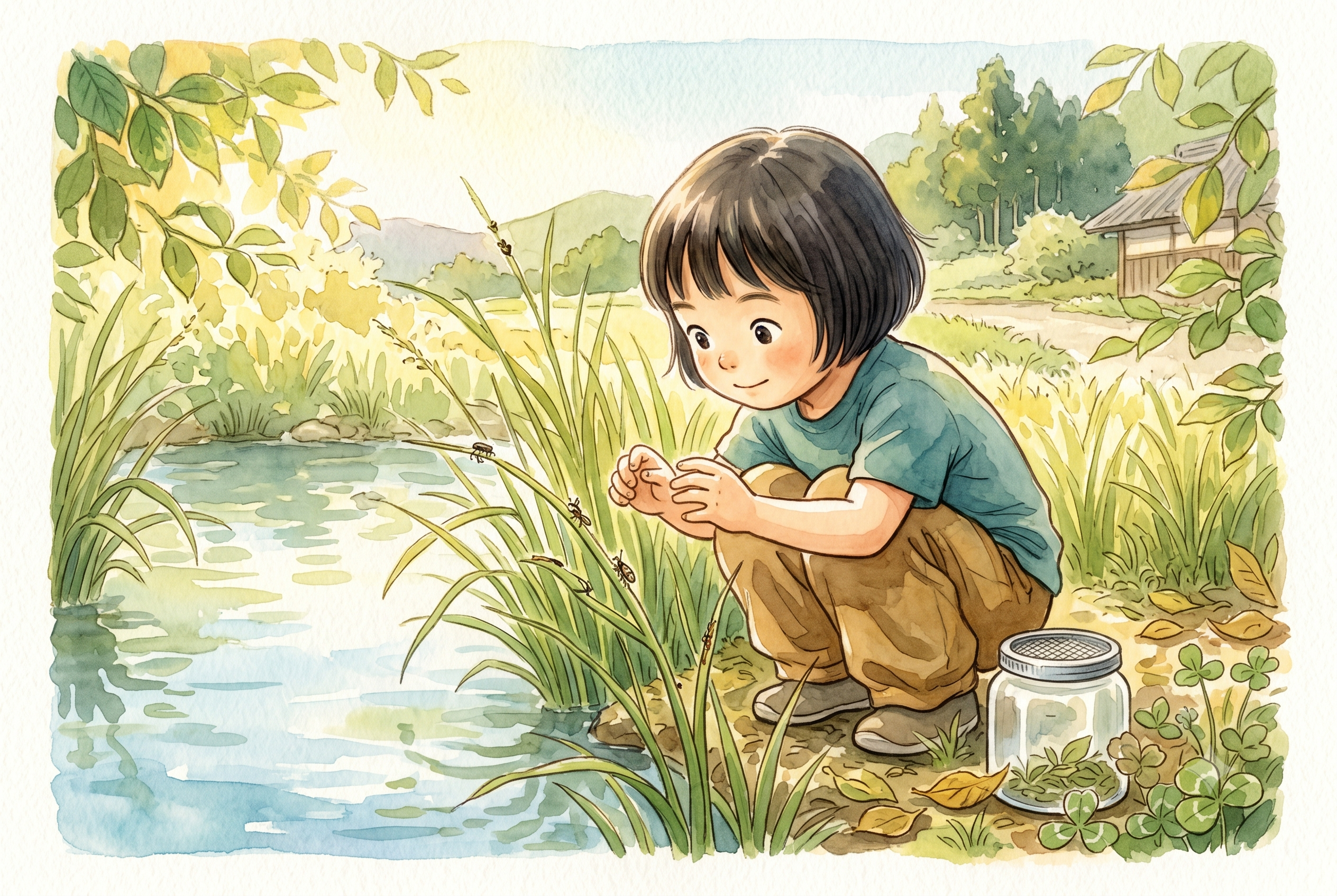 Before ++Pokemon++, ++Satoshi Tajiri++ was a kid who loved *catching insects*. He searched in grass, ponds, and trees, _