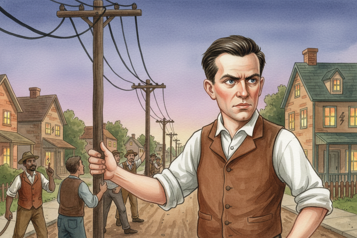 But ++Edison++ did something the others hadn't: he **built the whole system**. A light bulb is useless without electrici
