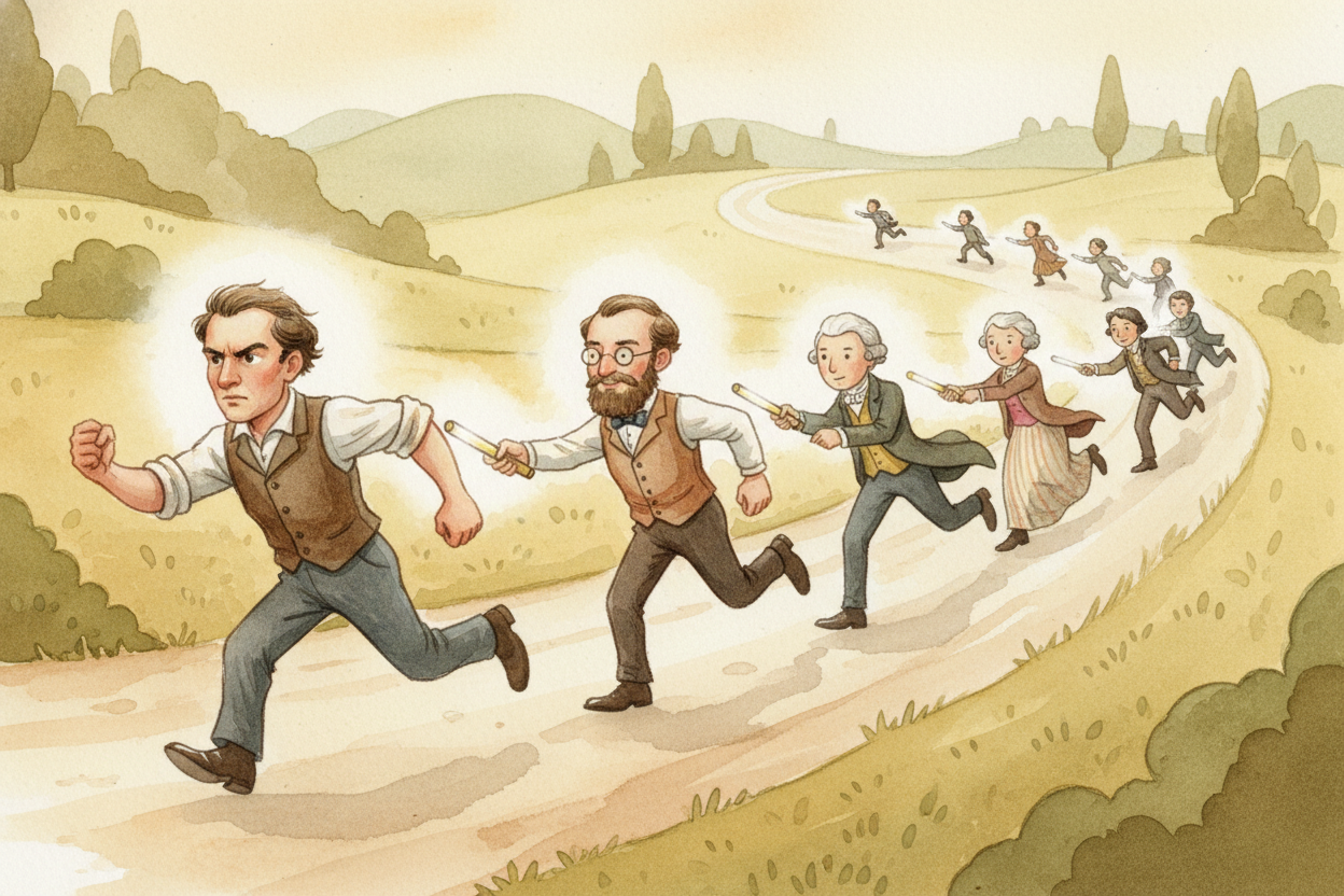 ~~Swan and Edison actually ended up working together~~ — they merged their companies in Britain. Other inventors' ideas 