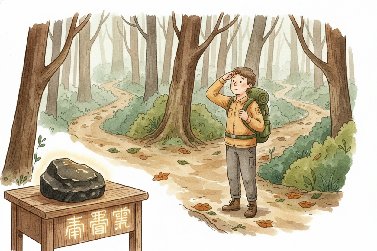 You're hiking in thick woods, no sun, no stars — ~~which way is north?~~ Today you'd pull out your phone. But a thousand