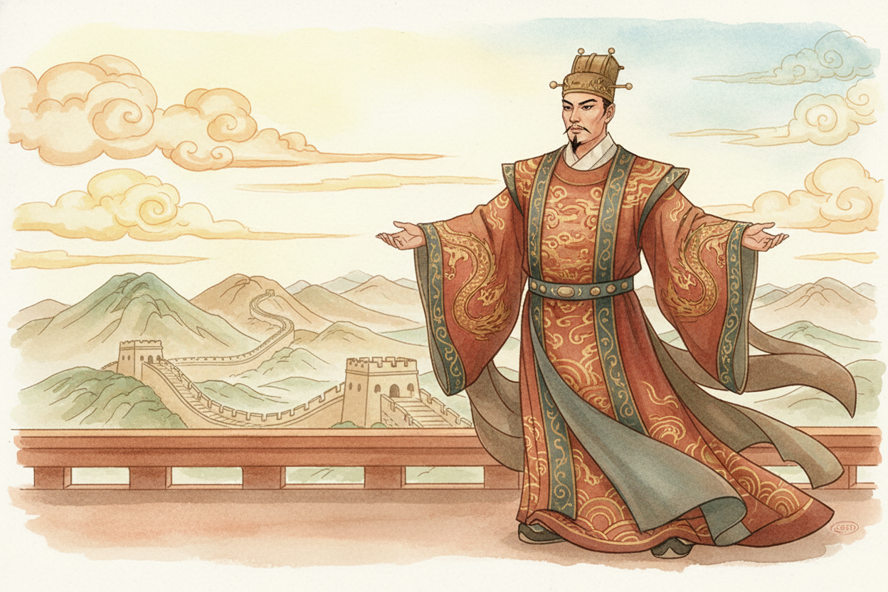 The army was made for ++Qin Shi Huang++, the **first emperor of a unified China**. He came to power in 221 BCE, a ruler 