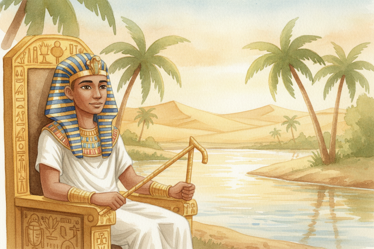 ~~Picture a land~~ stretched along a river, where the sun is fierce and the desert presses in on both sides. At the very