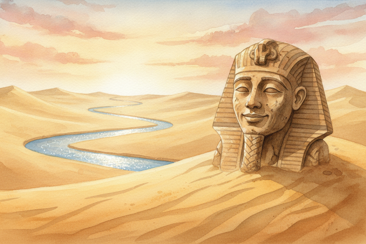 Their kingdom faded thousands of years ago, but the ++pharaohs++ aren't really gone. Their **stone faces still gaze acro