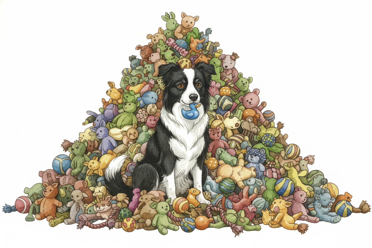 One famous Border Collie named ++Chaser++ learned the names of **1,022 different toys** — the largest vocabulary ever pr