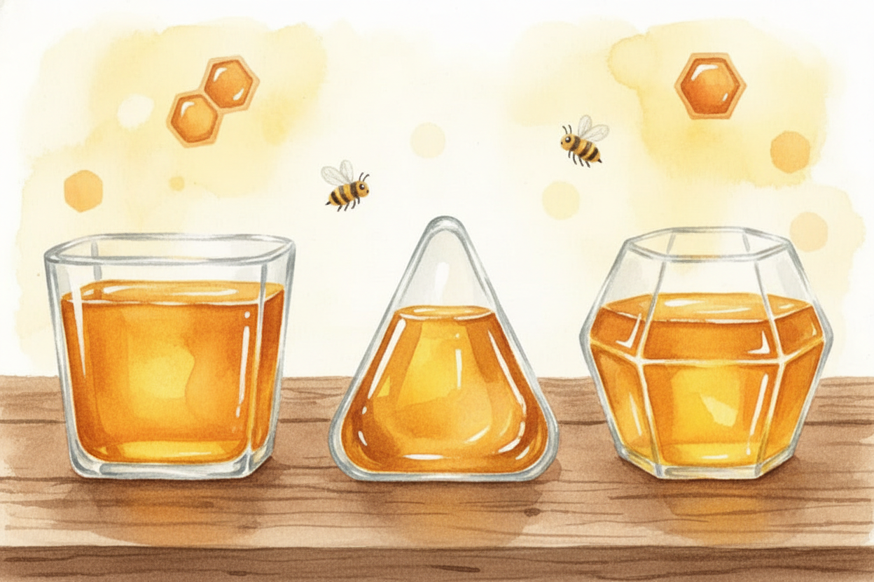 ~~But here's the magic:~~ if you measure the perimeter — the border length — needed to enclose the same area, **hexagons