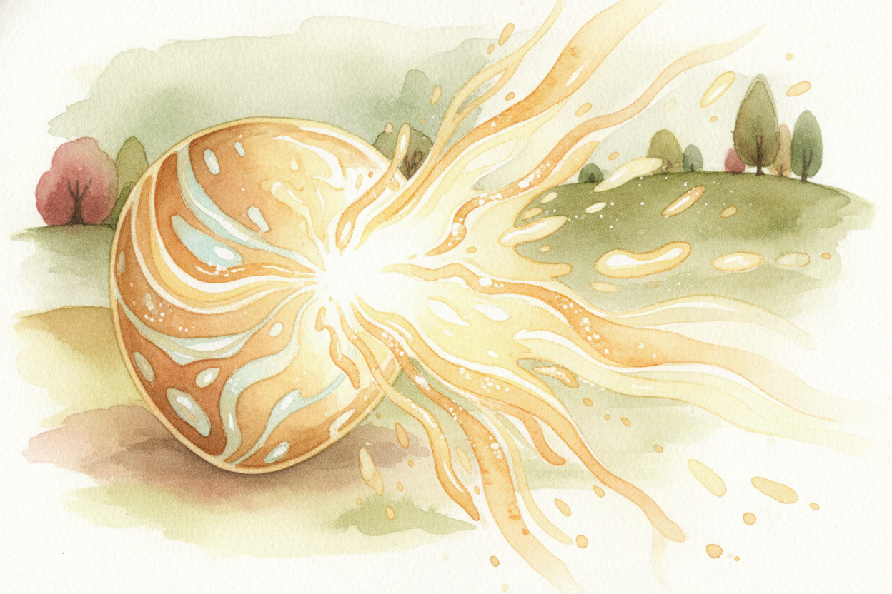 Now ~~magic trick number two~~: the shine. Light is made of waves, and when light hits a surface, the loose electrons fe