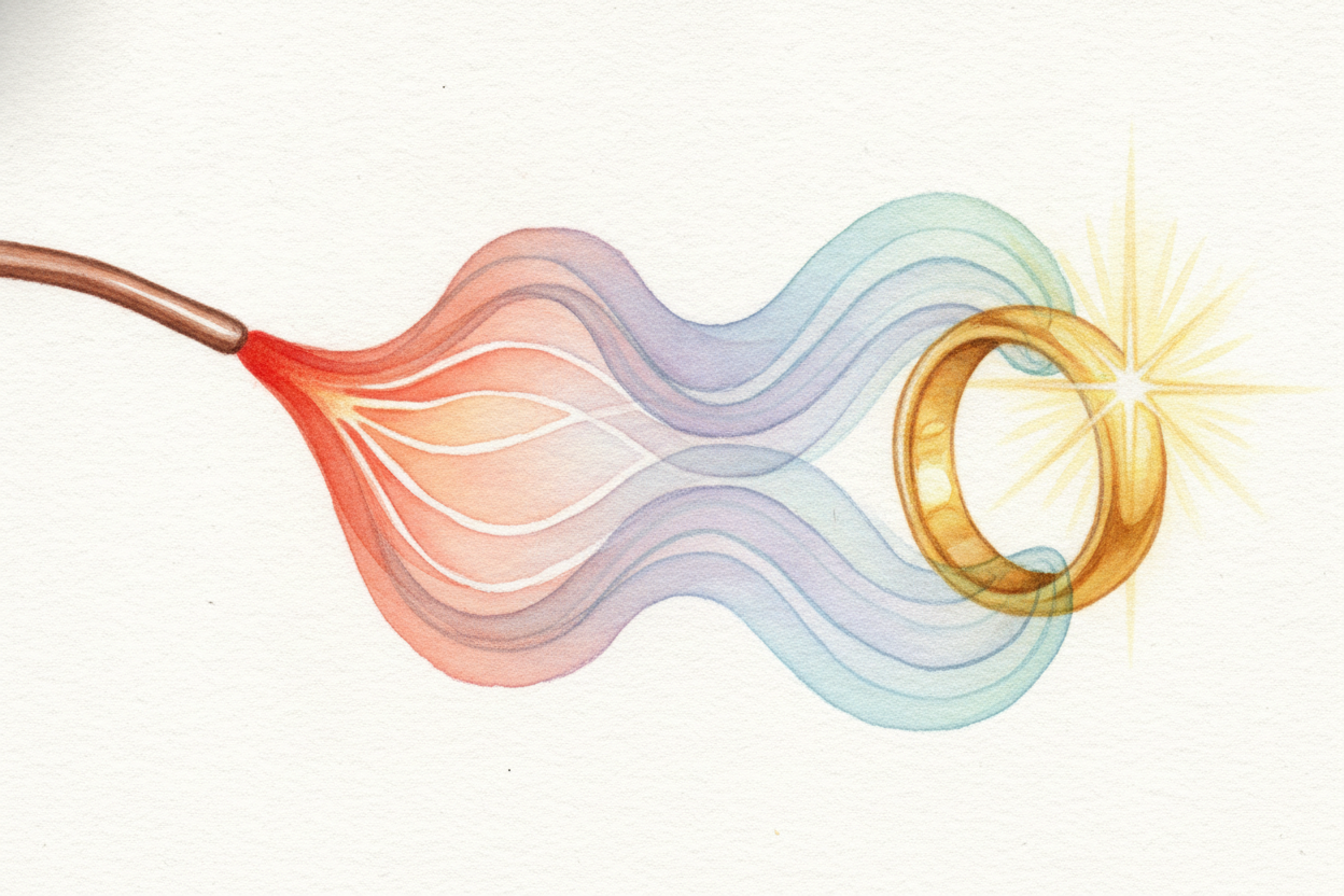 So both tricks come from the **same single secret**. The free-roaming electron-sea slides along to carry electricity, ~~