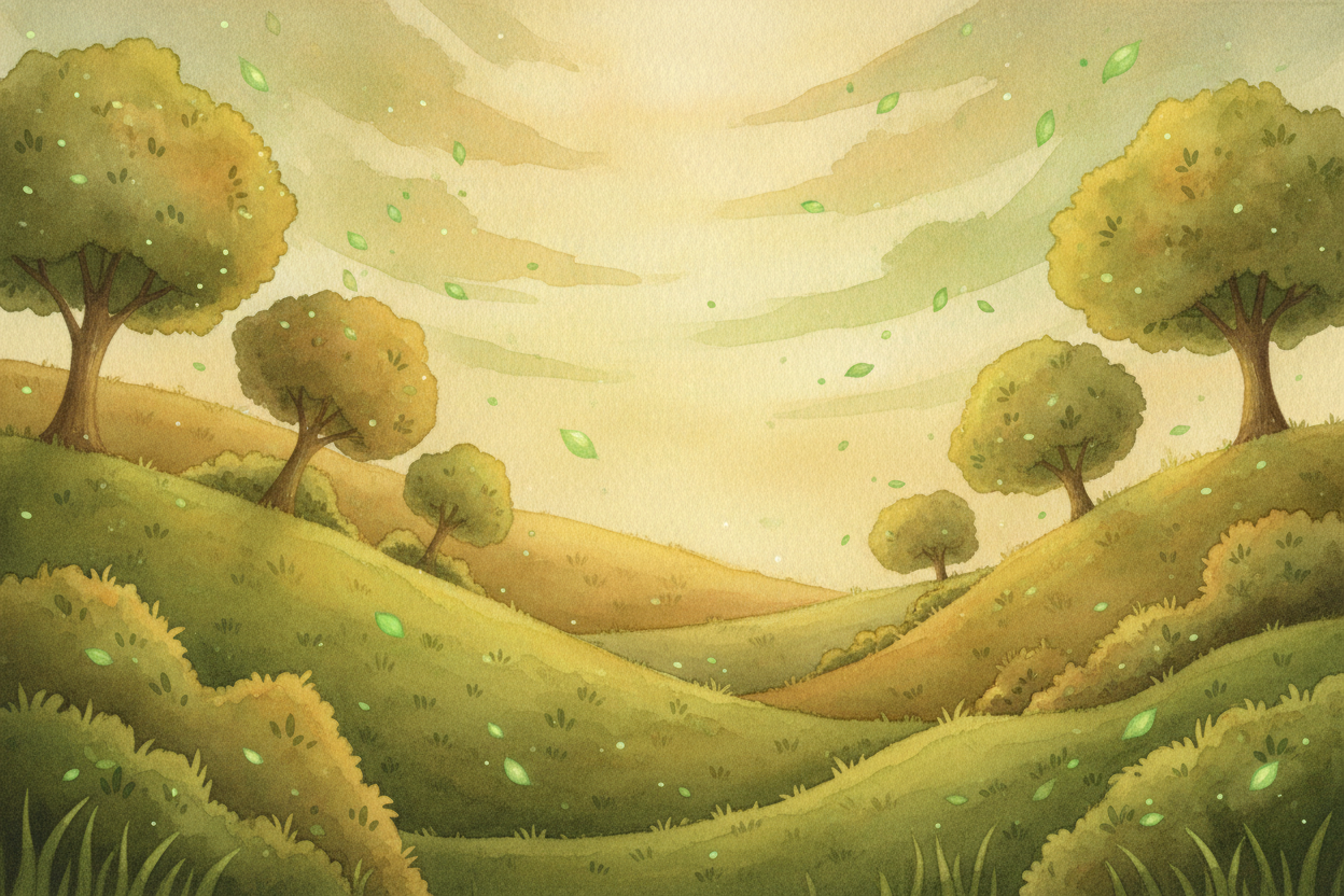 ~~So next time~~ the world hits you with all that green, you'll know the secret: every leaf is quietly handing back **th