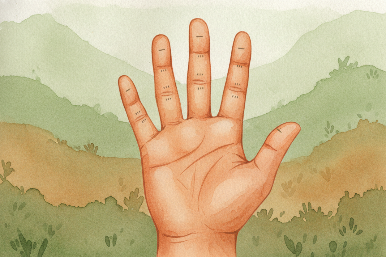 The ++Babylonians++ also used a number system **based on 60, not 10** like ours. They counted on their finger segments —