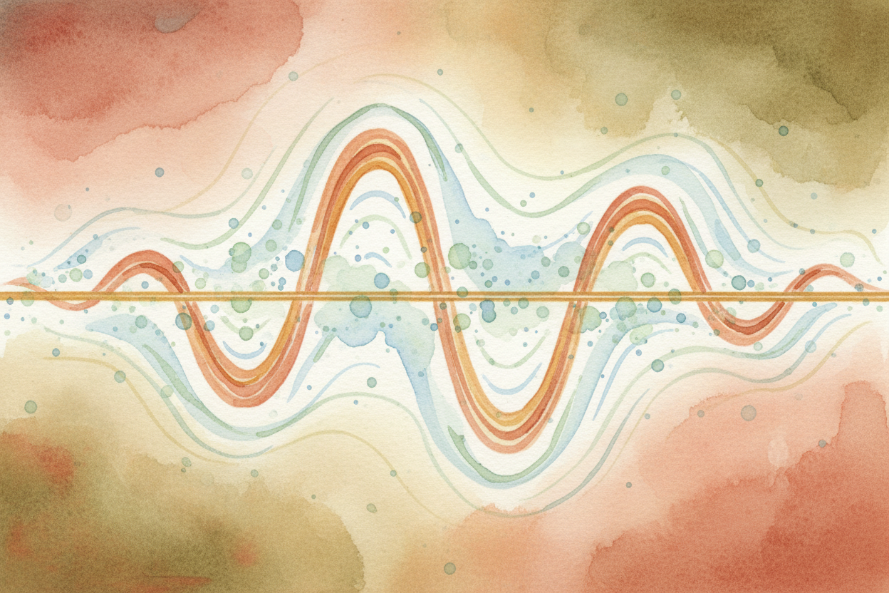 ~~Sound is air doing the wave.~~ When something makes noise—a drumhead, a guitar string, your vocal cords—it shakes back