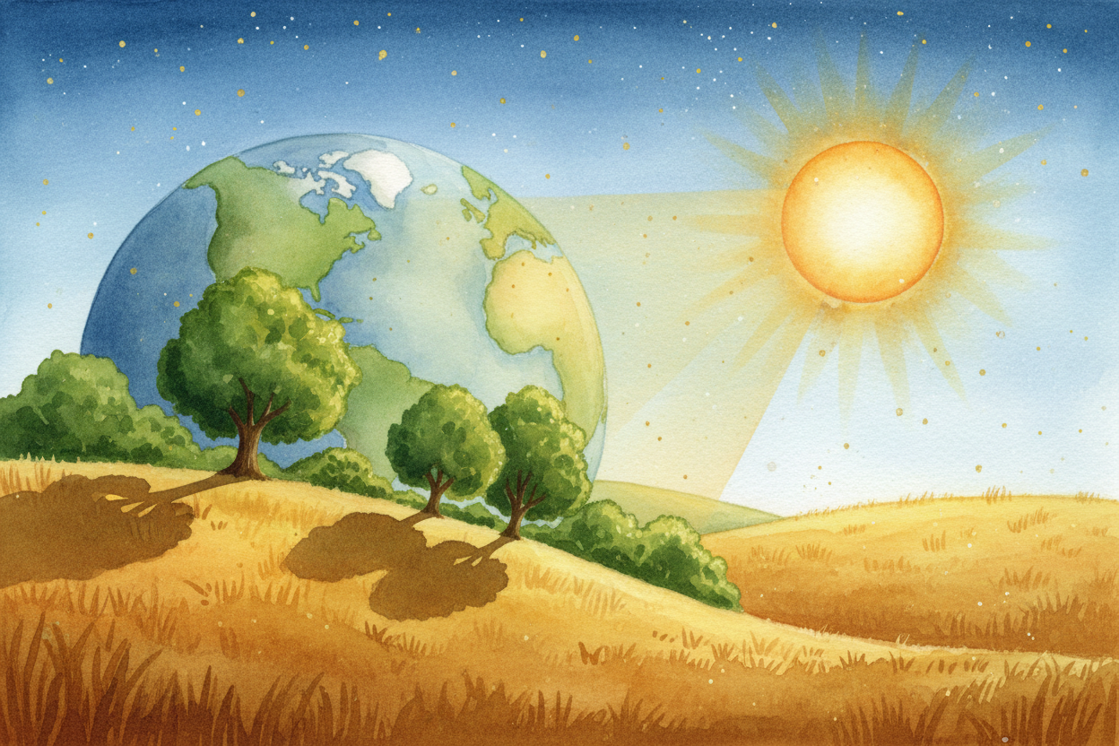 Because of that tilt, different parts of Earth lean toward the sun — or away from it — at different times of the year. W