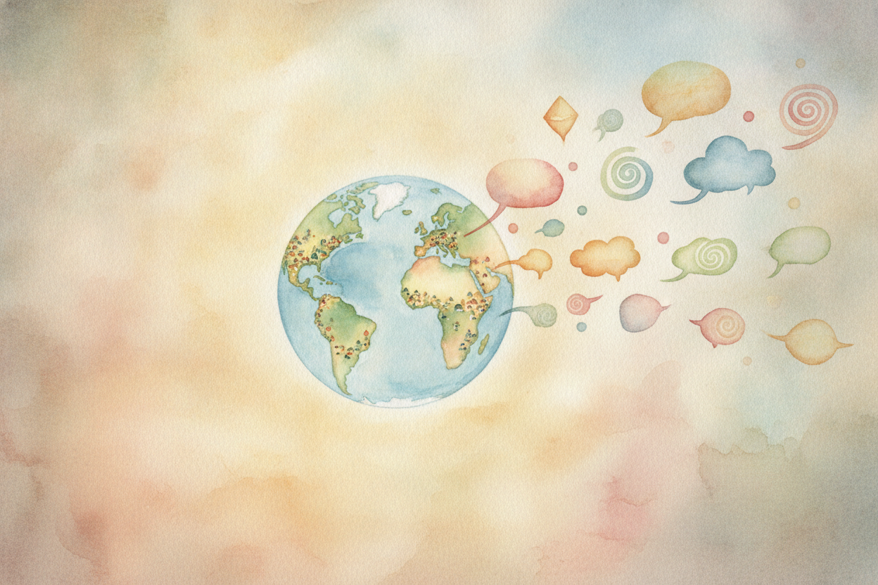 Right now, somewhere on Earth, someone is saying "hello" in a way you've never heard. There are about **seven thousand l