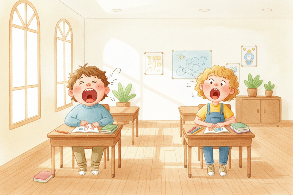 You're sitting in class, perfectly awake, when someone across the room yawns. Suddenly your jaw drops open too — you can