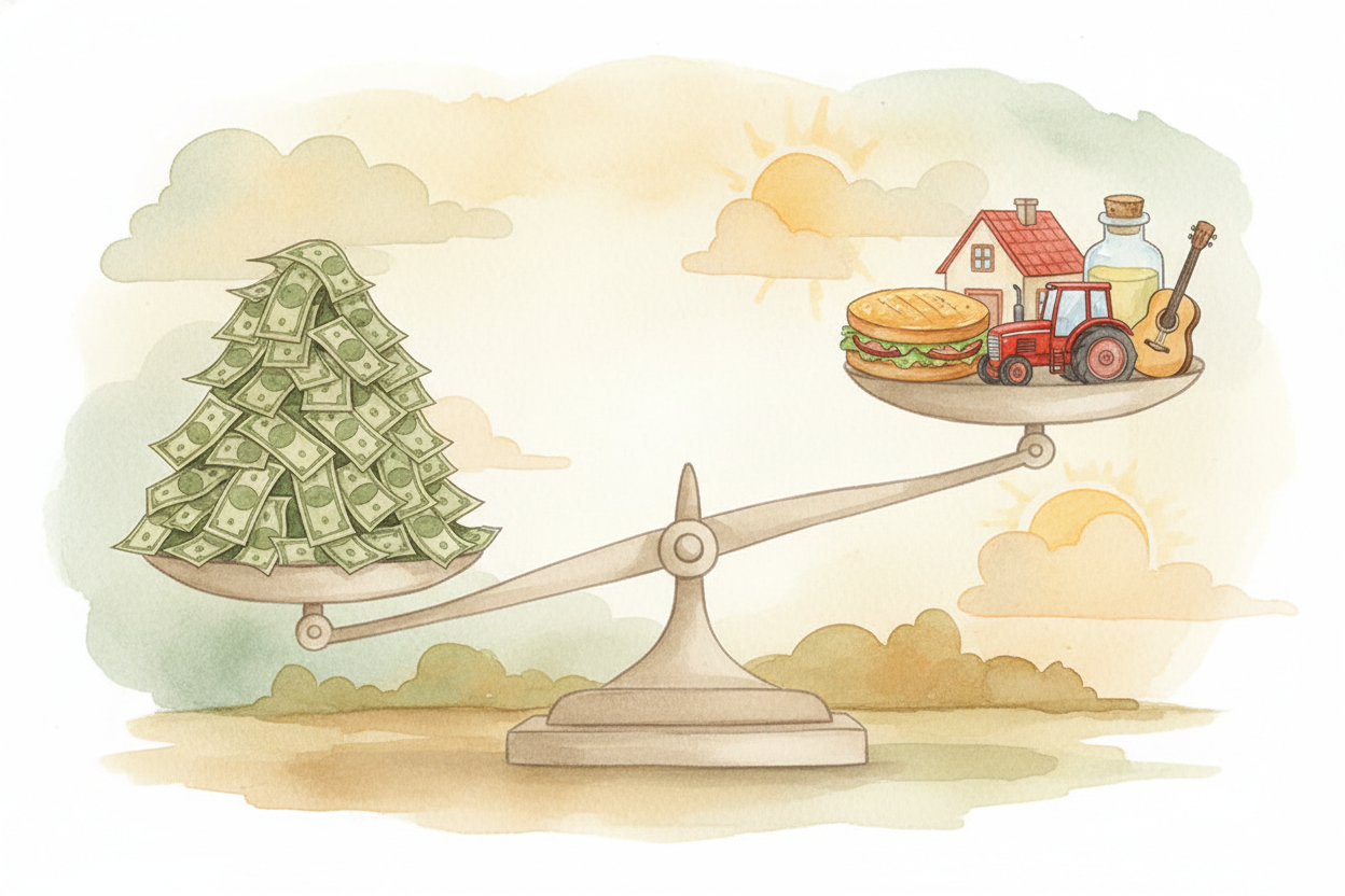 ~~That's inflation~~ — when prices rise because there's **more money chasing the same amount of stuff**. The bills thems
