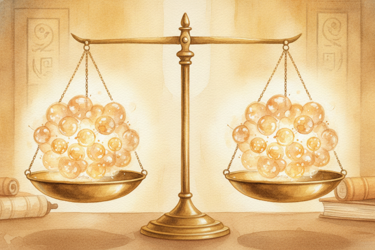 This is why a chemist can count. If you start with a hundred carbon atoms, you'll finish with a hundred carbon atoms — e