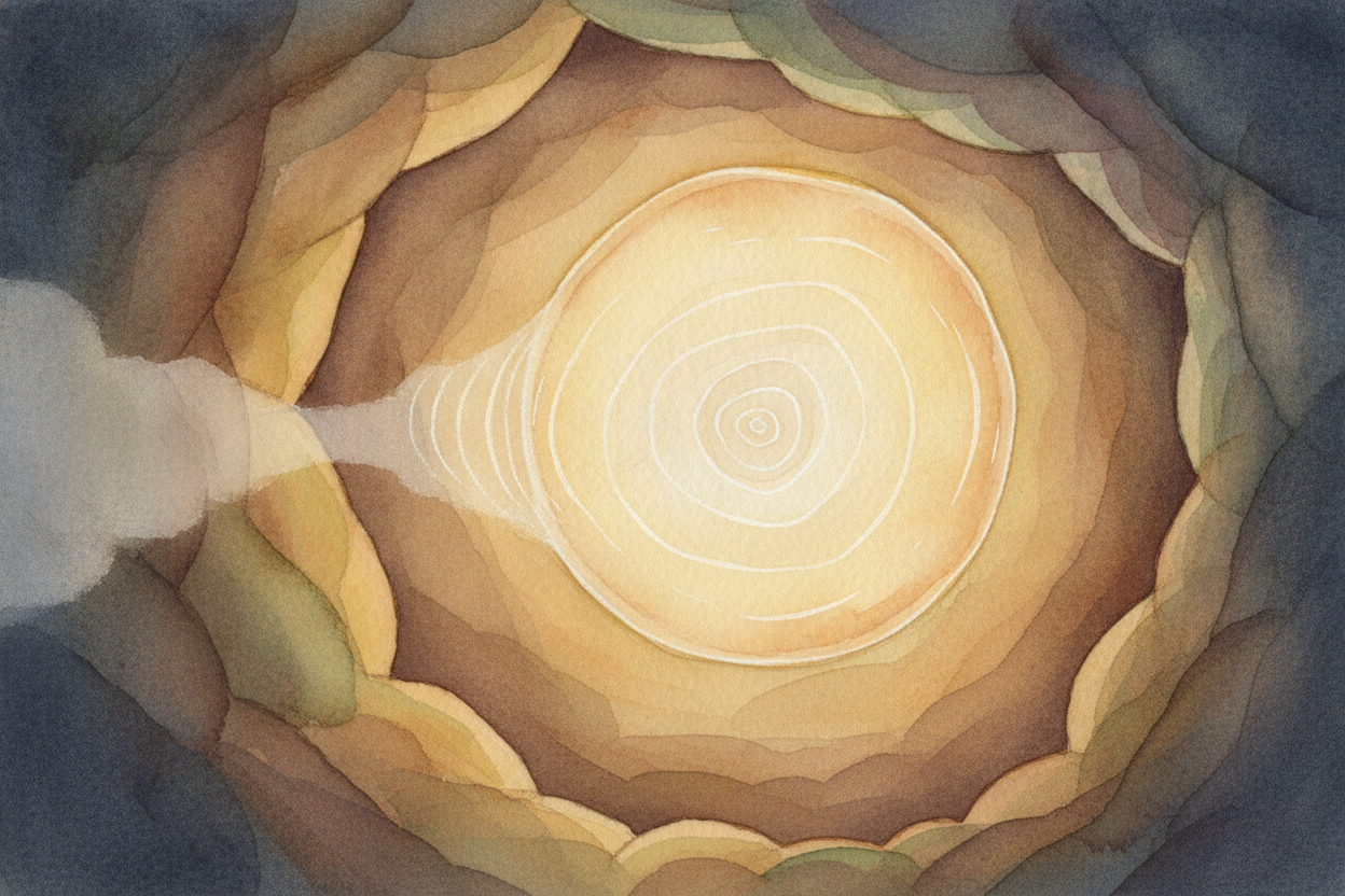 At the end of that tunnel sits a tiny, tight membrane called the ++eardrum++. When sound waves bump into it, it wobbles 