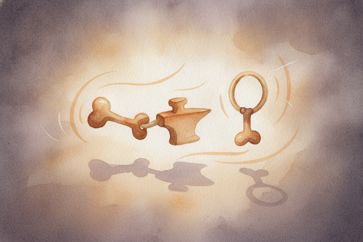 Behind the eardrum live the three smallest bones in your whole body — nicknamed the ++hammer, the anvil, and the stirrup