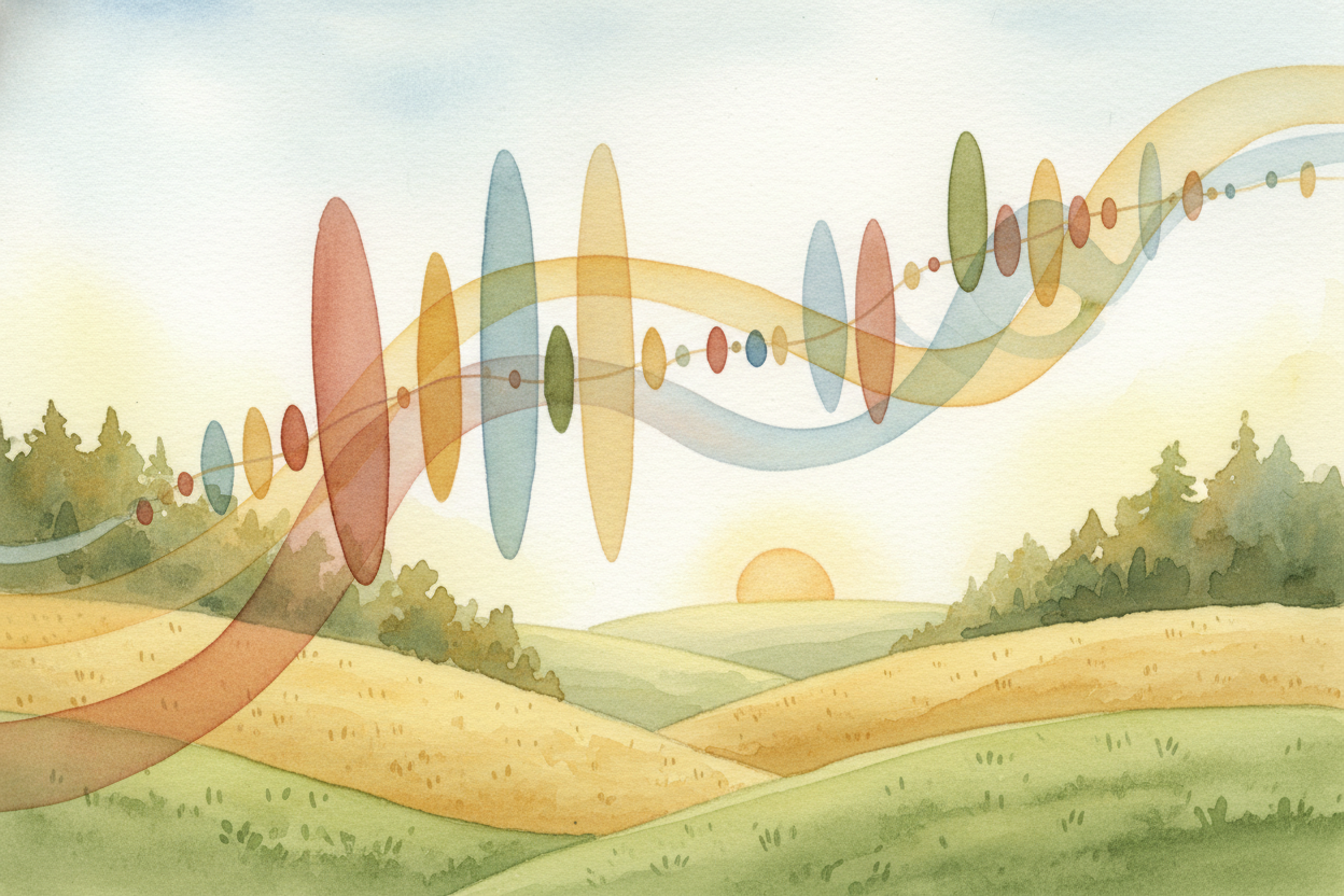 When you hear footsteps, your brain doesn't hear random noise. It hears a rhythm. ~~Thud-tap, thud-tap, thud-tap.~~ *Fas