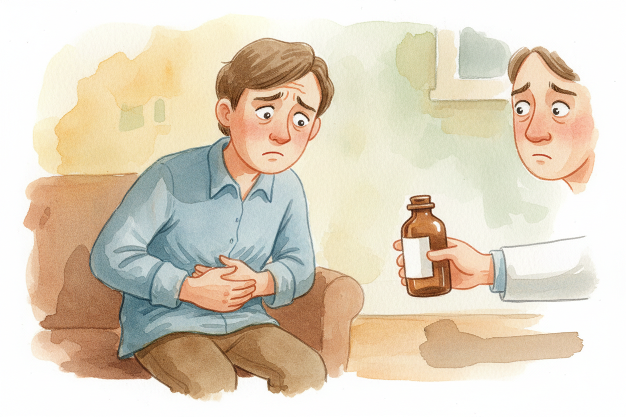 His name was ++Barry Marshall++, and the argument was about stomach ulcers — **painful little sores** in the lining of t