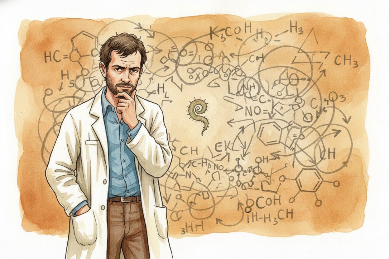 The bacterium had a name: ++Helicobacter pylori++. Marshall had a **wild hunch**. ~~What if THIS germ, not stress, was c