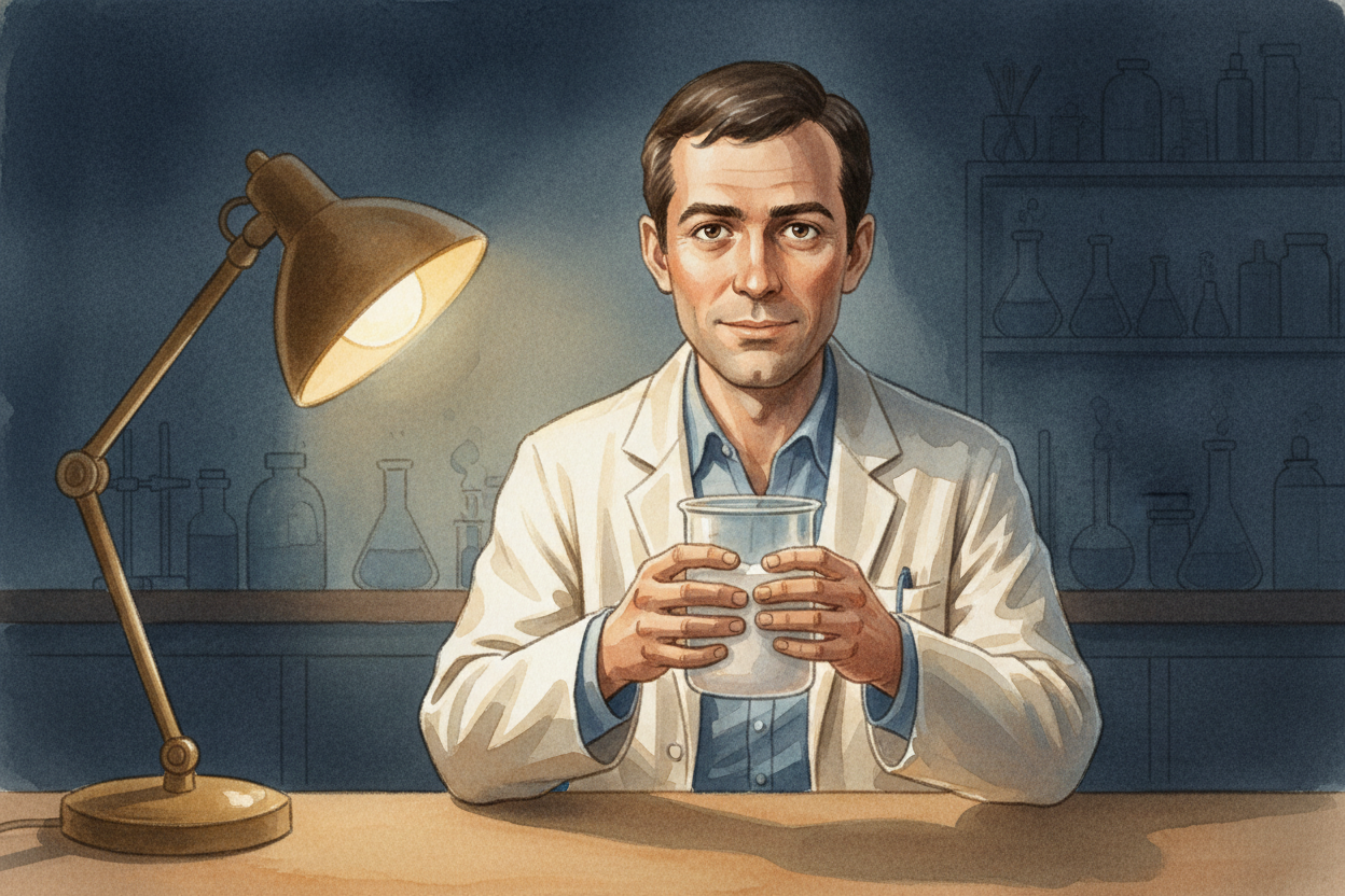 So ++Marshall++ volunteered the one test subject he was completely allowed to experiment on: himself. He took a sample o