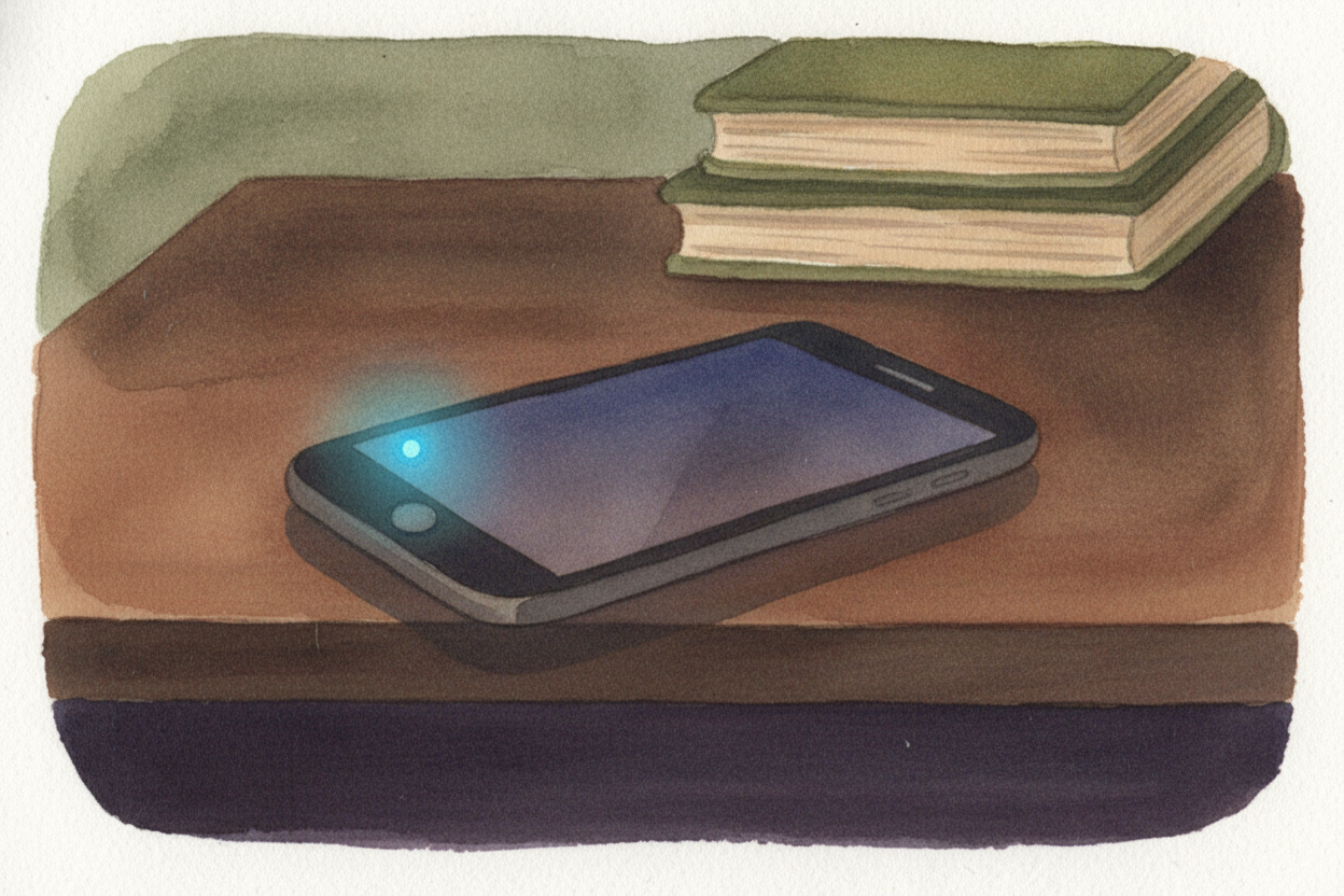 ~~Next time~~ a screen lights up your face in the dark, lean in close. Somewhere in that glow is a speck of blue that to