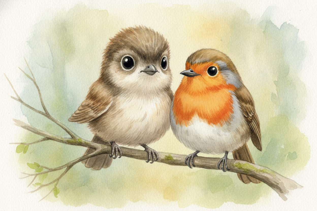 ~~But "all the dinosaurs died" isn't quite true.~~ Some small, feathered dinosaurs made it through. **Tiny, needing litt